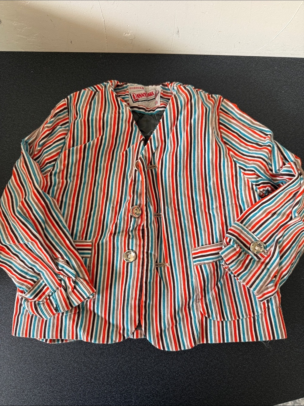 Kids' Striped Button Blazer - 1950’s